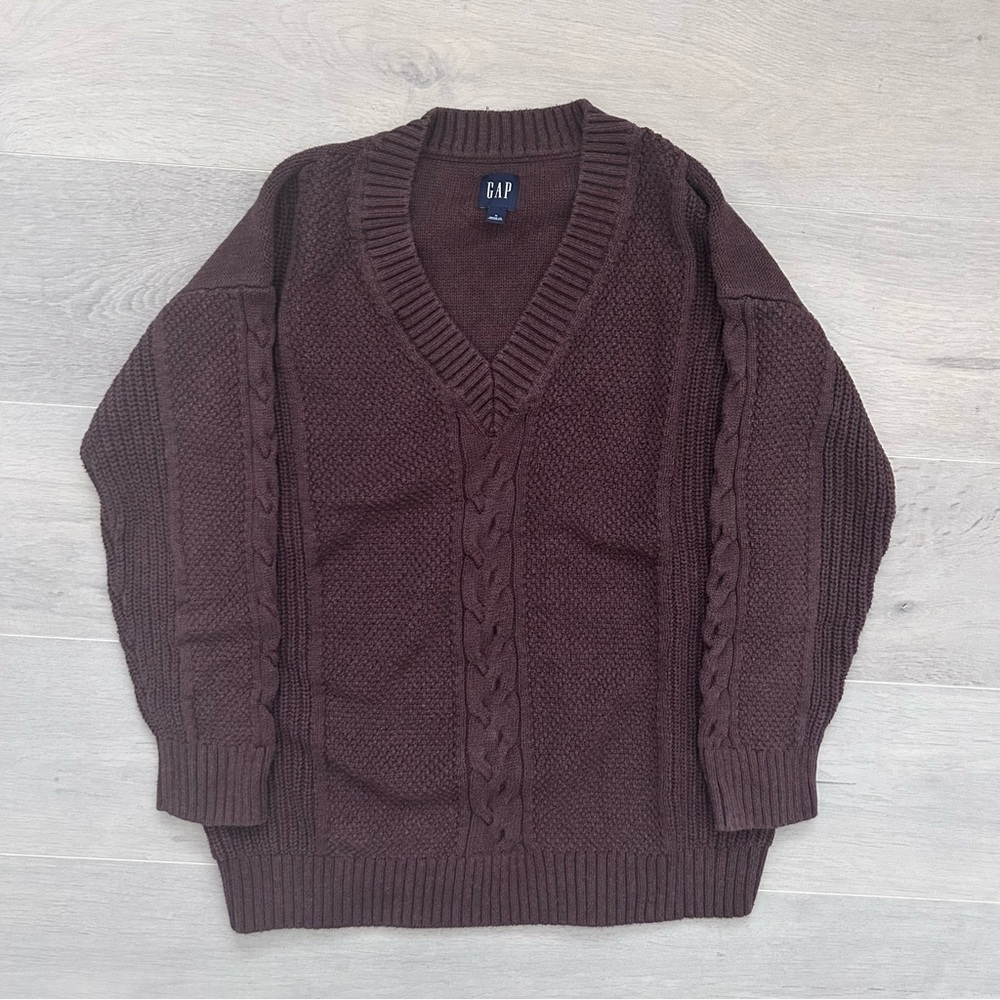 GAP Brown Cable Knit Sweater